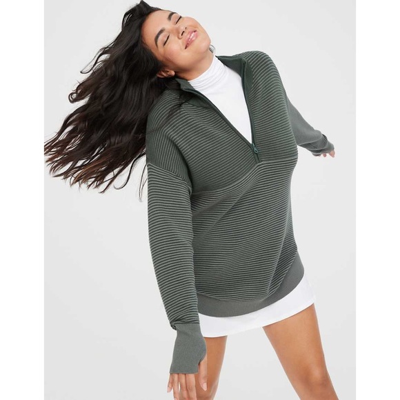 By Aerie Home Stretch Quarter Zip 